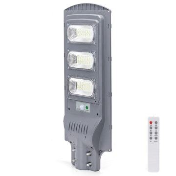 Aigostar - LED Päikesepaneeliga tänavalamp koos liikumis- ja hämardusanduriga LED/150W/3,2V 15000mAh IP65 6500K + kaugjuhtimispult