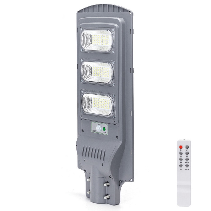Aigostar - LED Päikesepaneeliga tänavalamp koos liikumis- ja hämardusanduriga LED/150W/3,2V 15000mAh IP65 6500K + kaugjuhtimispult