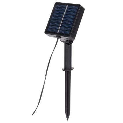 Aigostar - LED Päikesepaneeliga valguskett 100xLED/12m IP65 soe valge ivy