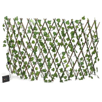 Aigostar - LED Päikesepaneeliga valguskett 102xLED/2x0,7m IP65 300 mAh soe valge