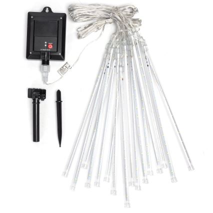 Aigostar - LED päikesepaneeliga valguskett 384xLED/13m IP65 1200 mAh külmvalge