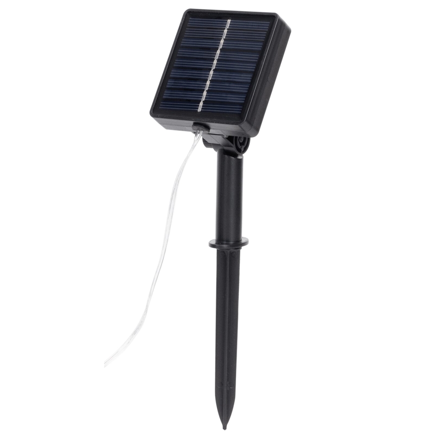 Aigostar - LED päikesepaneeliga valguskett 70xLED/4x1m IP65 soe valge oliiv