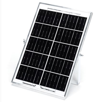 Aigostar - LED Päikesepaneeliga valgusti 2xLED/35W/12V 6000 mAh 6500K d. 16,8 cm + kaugjuhtimispult