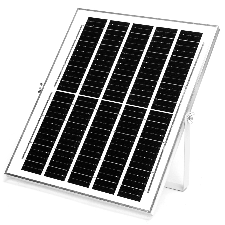 Aigostar - LED Päikesepaneeliga valgusti 2xLED/70W/12V 12000 mAh 6500K d. 20,5 cm + kaugjuhtimispult