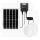 Aigostar - LED päikesepaneeliga valgusti 2xLED/70W/12V 12000 mAh 6500K IP65 läbimõõt 20,5 cm + kaugjuhtimispult