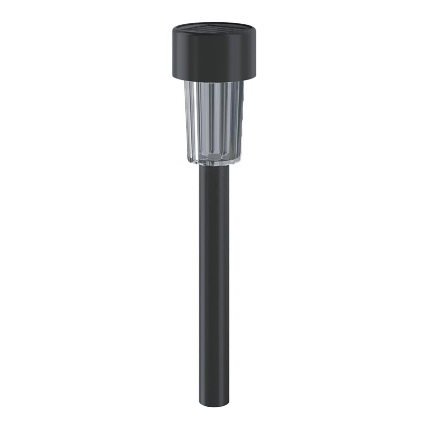 Aigostar - LED Päikesepaneeliga valgusti anduriga soumraku LED/0,006W/1,2V 40 mAh 29,5 cm must 6500K IP44