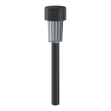 Aigostar - LED Päikesepaneeliga valgusti hämardusanduriga LED/0,006W/1,2V 29,5 cm must 6500K IP44