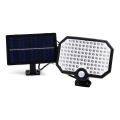 Aigostar - LED Päikesepaneeliga valgusti koos liikumisanduriga LED/2,4W/3,7V 1800 mAh IP65