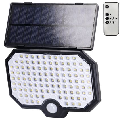 Aigostar - LED Päikesepaneeliga valgusti koos liikumisanduriga LED/2,4W/3,7V IP65