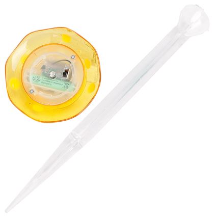 Aigostar - LED Päikesepaneeliga valgusti LED/0,006W/1,2V 100 mAh 2700K IP44 kollane