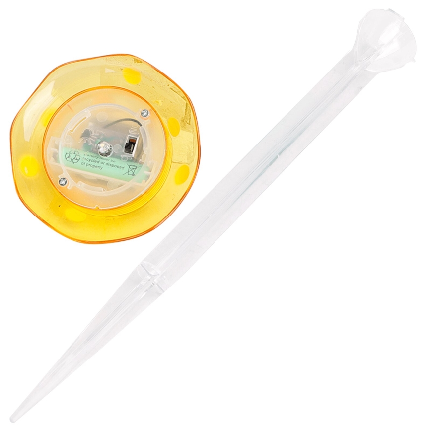 Aigostar - LED Päikesepaneeliga valgusti LED/0,006W/1,2V 100 mAh 2700K IP44 kollane