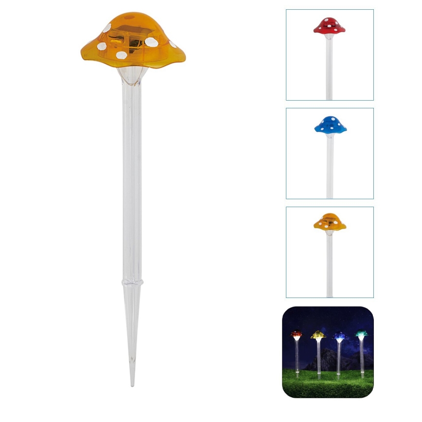 Aigostar - LED Päikesepaneeliga valgusti LED/0,006W/1,2V 100 mAh 2700K IP44 kollane