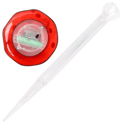 Aigostar - LED Päikesepaneeliga valgusti LED/0,006W/1,2V 100 mAh 2700K IP44 punane