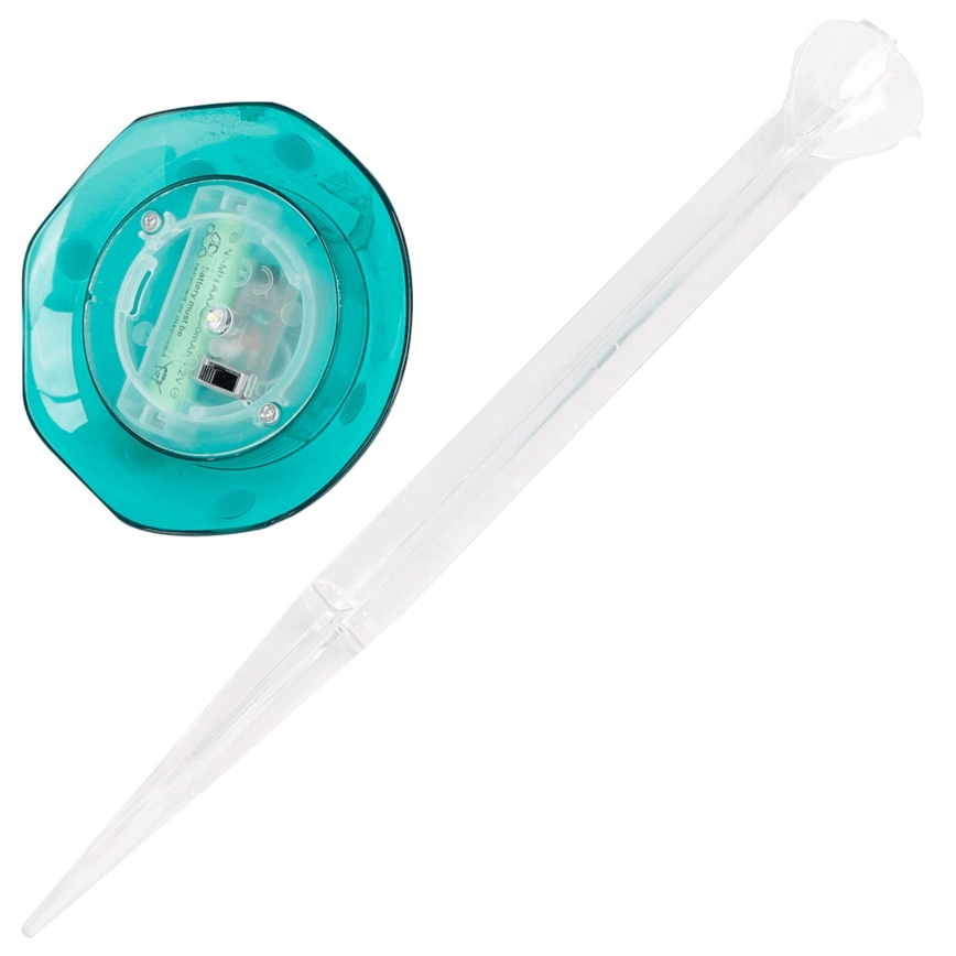 Aigostar - LED Päikesepaneeliga valgusti LED/0,006W/1,2V 100 mAh 2700K IP44 roheline