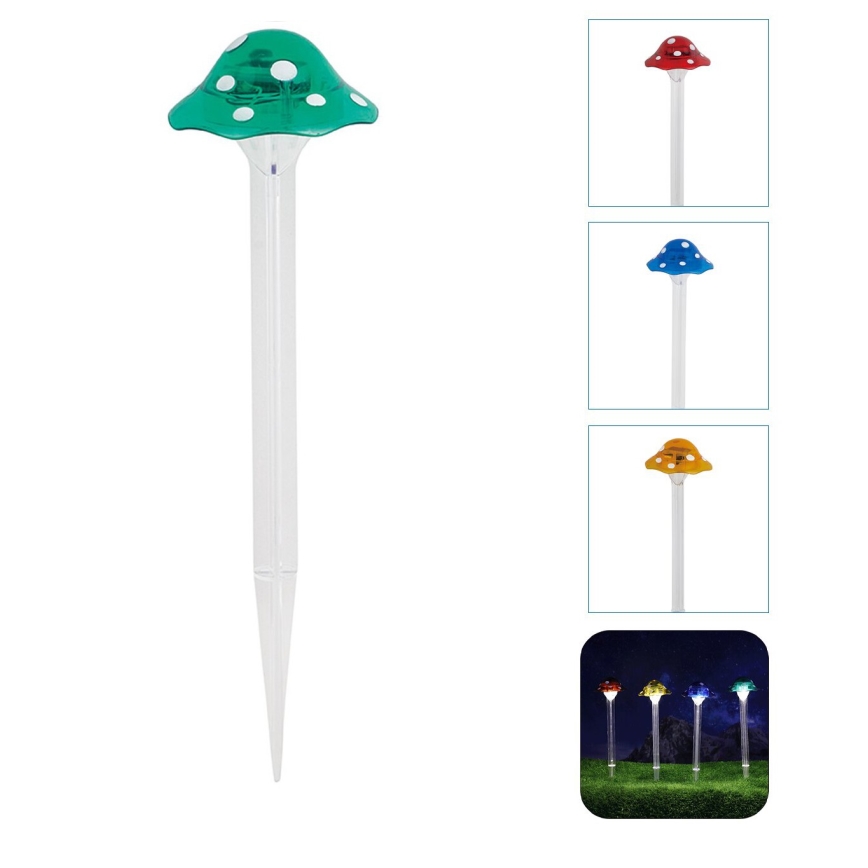 Aigostar - LED Päikesepaneeliga valgusti LED/0,006W/1,2V 100 mAh 2700K IP44 roheline