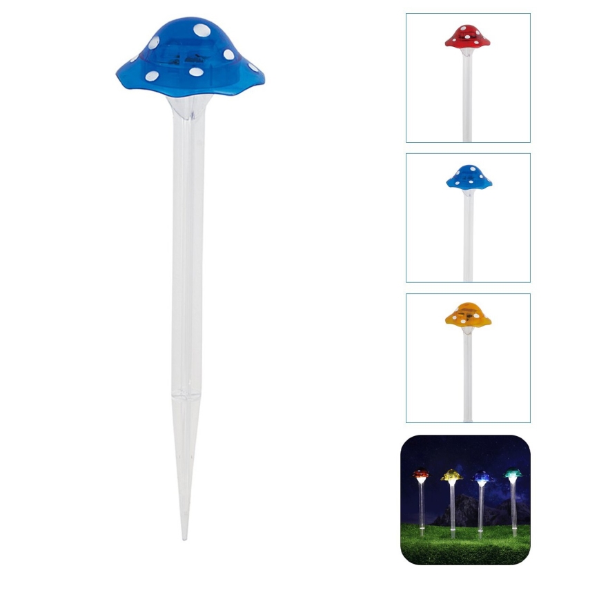 Aigostar - LED Päikesepaneeliga valgusti LED/0,006W/1,2V 100 mAh 2700K IP44 sinine