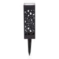 Aigostar - LED Päikesepaneeliga valgusti LED/0,006W/1,2V 28,5cm must 100 mAh 6500K  IP44