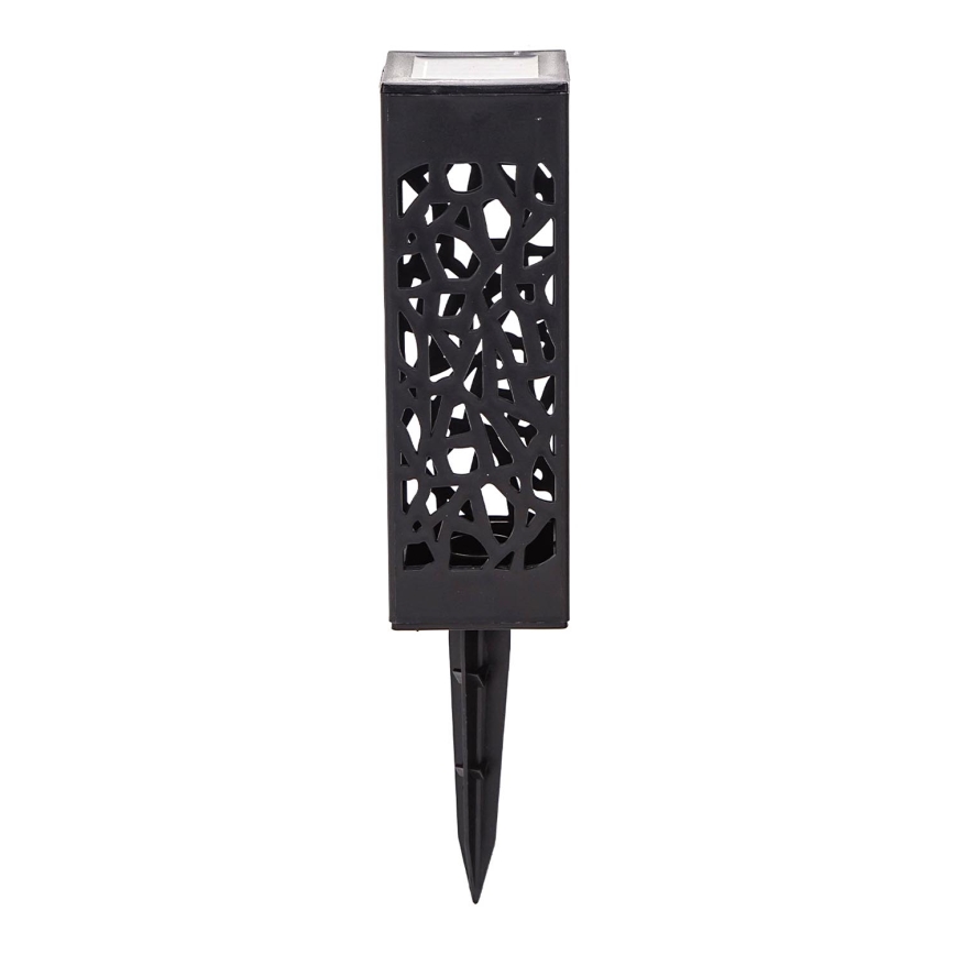 Aigostar - LED Päikesepaneeliga valgusti LED/0,006W/1,2V 28,5cm must 100 mAh 6500K  IP44
