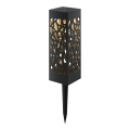 Aigostar - LED Päikesepaneeliga valgusti LED/0,006W/1,2V 28,5cm must 2700K IP44 100 mAh