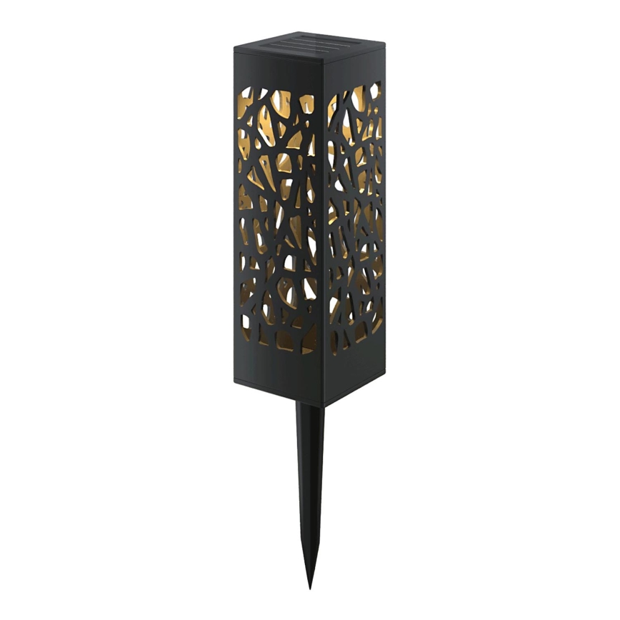 Aigostar - LED Päikesepaneeliga valgusti LED/0,006W/1,2V 28,5cm must 2700K IP44 100 mAh
