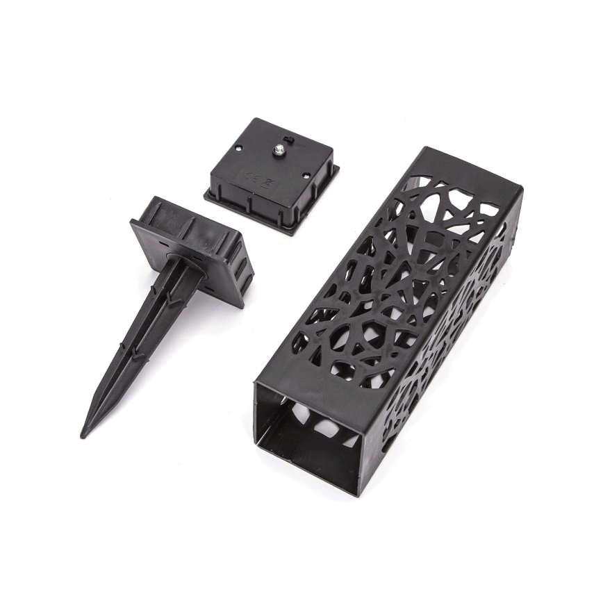 Aigostar - LED Päikesepaneeliga valgusti LED/0,006W/1,2V 28,5cm must 2700K IP44 100 mAh