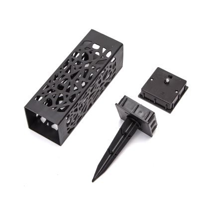 Aigostar - LED Päikesepaneeliga valgusti LED/0,006W/1,2V 28,5cm must 100 mAh 6500K  IP44