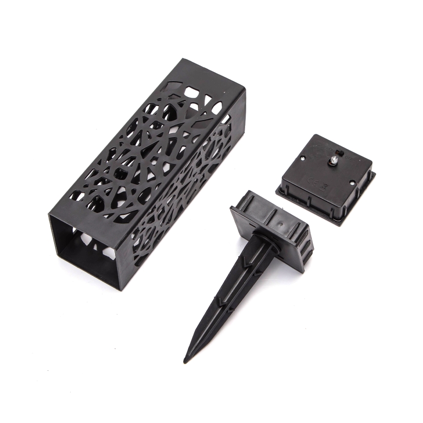 Aigostar - LED Päikesepaneeliga valgusti LED/0,006W/1,2V 28,5cm must 100 mAh 6500K  IP44