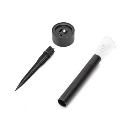 Aigostar - LED Päikesepaneeliga valgusti LED/0,006W/1,2V 40 mAh 29,5 cm must 6500K IP44