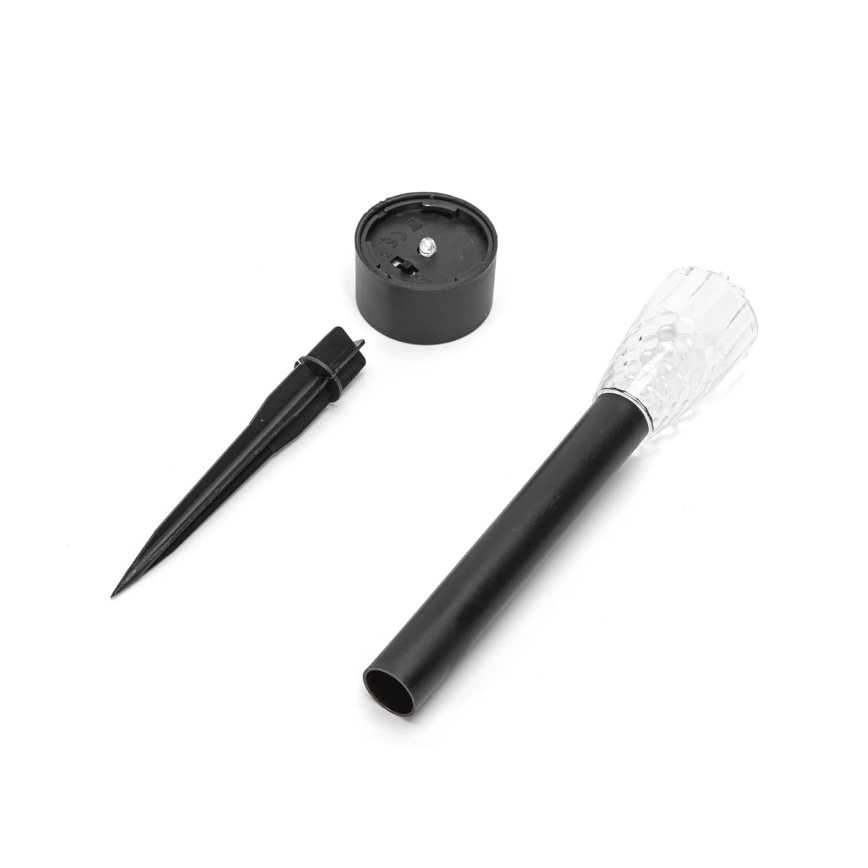 Aigostar - LED Päikesepaneeliga valgusti LED/0,006W/1,2V 40 mAh 29,7 cm must 6500K IP44