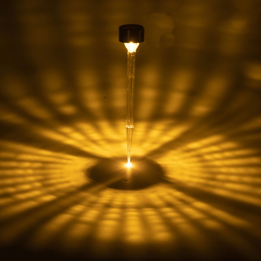 Aigostar - LED Päikesepaneeliga valgusti LED/0,006W/1,2V 32cm matt kroom 200 mAh 2700K IP44
