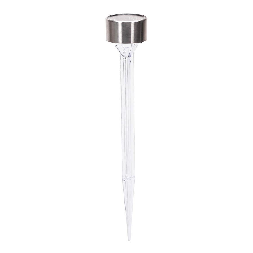 Aigostar - LED Päikesepaneeliga valgusti LED/0,006W/1,2V 32cm matt kroom 200 mAh 2700K IP44