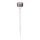 Aigostar - LED Päikesepaneeliga valgusti LED/0,006W/1,2V 32cm matt kroom 200 mAh 2700K IP44