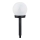 Aigostar - LED Päikesepaneeliga valgusti LED/0,006W/1,2V 33cm 40 mAh must 6500K IP44