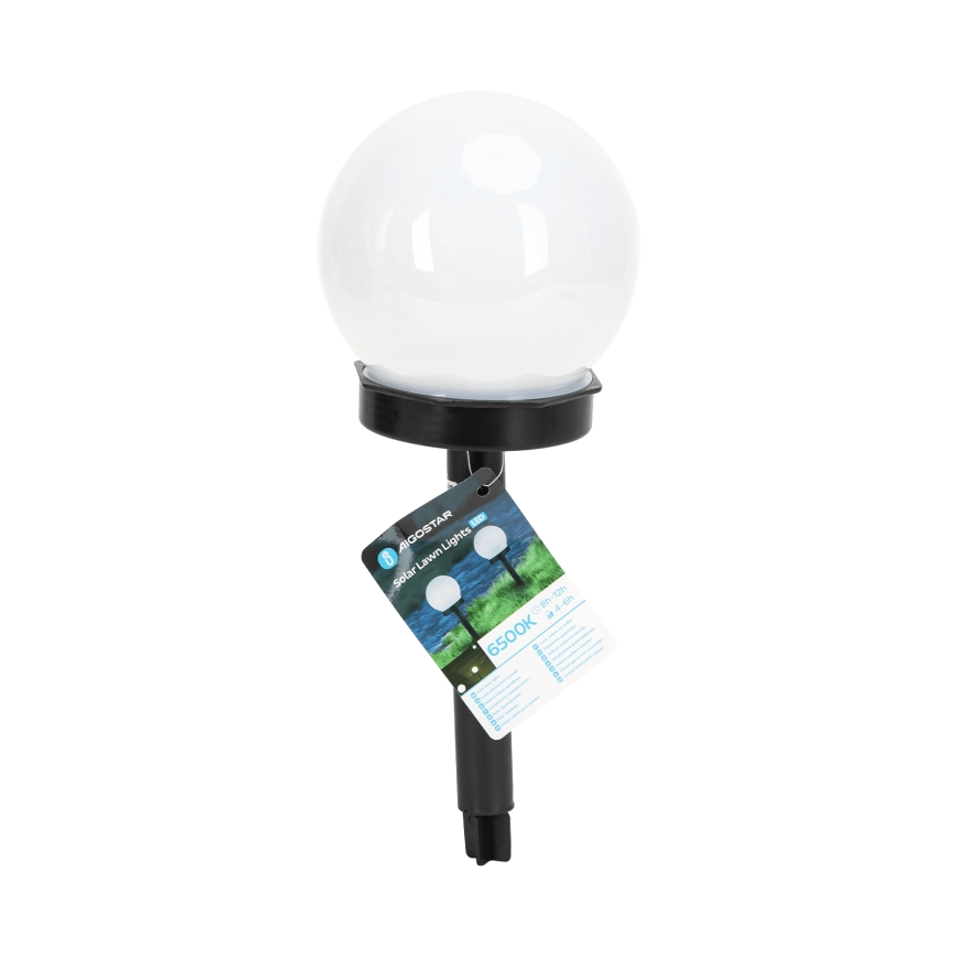 Aigostar - LED Päikesepaneeliga valgusti LED/0,006W/1,2V 33cm 40 mAh must 6500K IP44