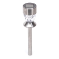 Aigostar - LED Päikesepaneeliga valgusti LED/0,006W/1,2V 35,5cm matt kroom 2700K IP44 100 mAh