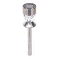 Aigostar - LED Päikesepaneeliga valgusti LED/0,006W/1,2V 35,5cm matt kroom 3000K IP44