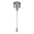 Aigostar - LED Päikesepaneeliga valgusti LED/0,006W/1,2V 36,7cm matt kroom 6500K IP44