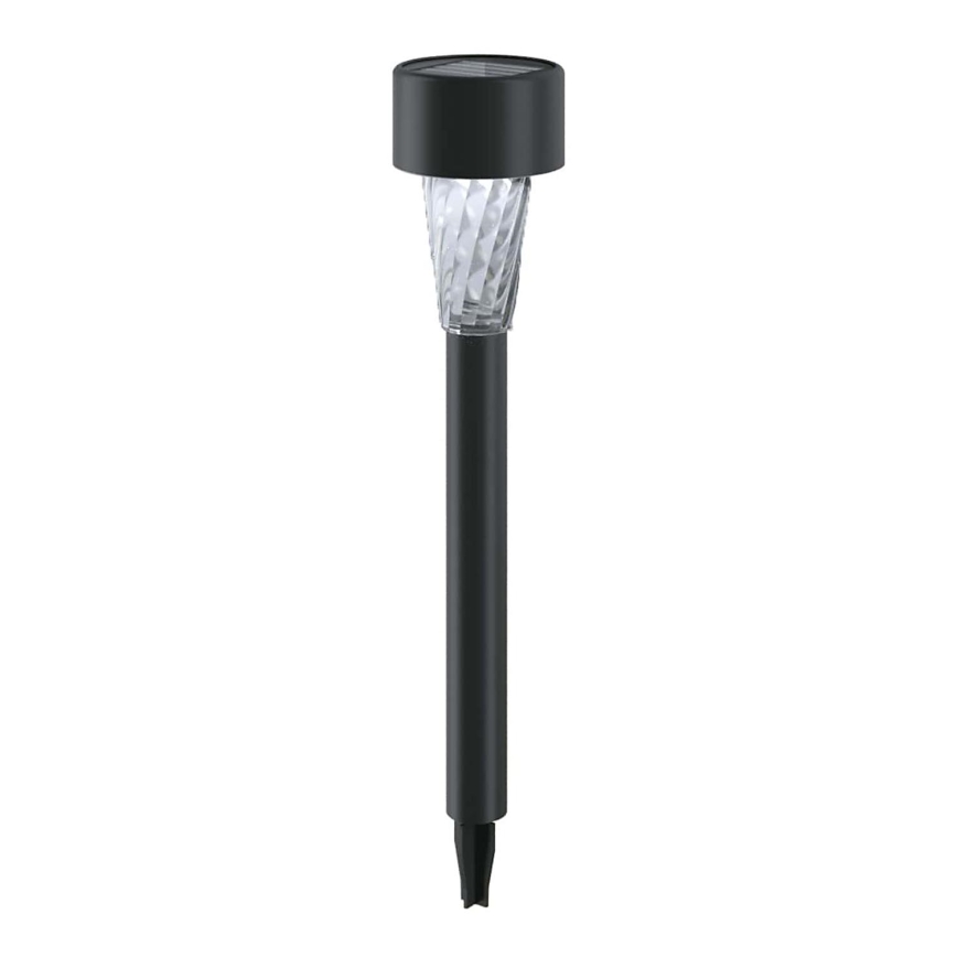 Aigostar - LED Päikesepaneeliga valgusti LED/0,006W/1,2V 40 mAh 29,5 cm must 6500K IP44