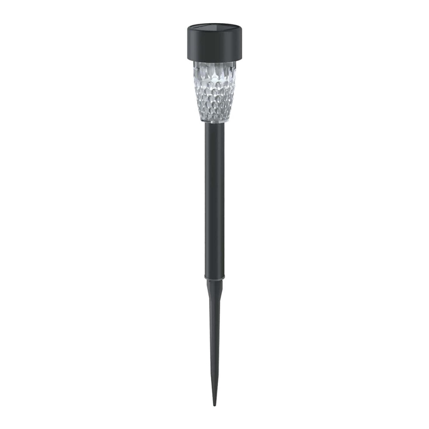 Aigostar - LED Päikesepaneeliga valgusti LED/0,006W/1,2V 40 mAh 29,7 cm must 6500K IP44