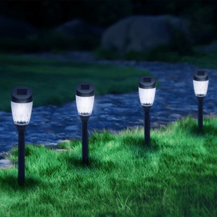 Aigostar - LED Päikesepaneeliga valgusti LED/0,006W/1,2V 40mAh 6500K IP44 34,5 cm täht
