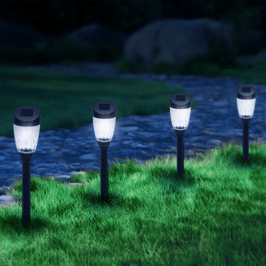 Aigostar - LED Päikesepaneeliga valgusti LED/0,006W/1,2V 40mAh 6500K IP44 34,5 cm täht