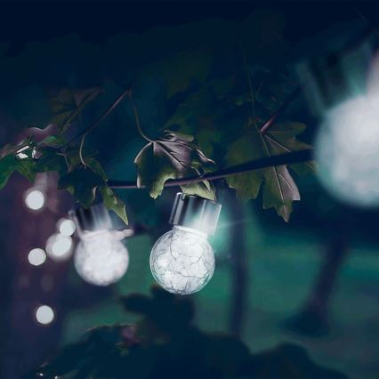 Aigostar - LED Päikesepaneeliga valgusti LED/0,006W/1,2V d. 6 cm 100 mAh 6500K IP44