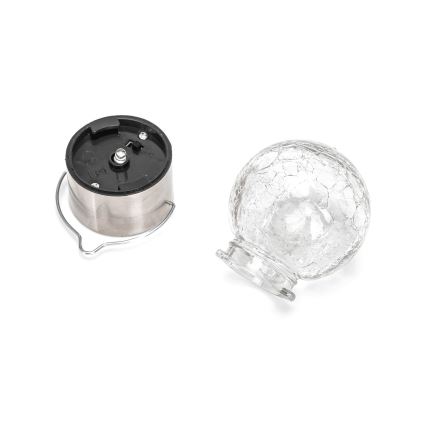Aigostar - LED Päikesepaneeliga valgusti LED/0,006W/1,2V d. 6 cm 100 mAh 6500K IP44