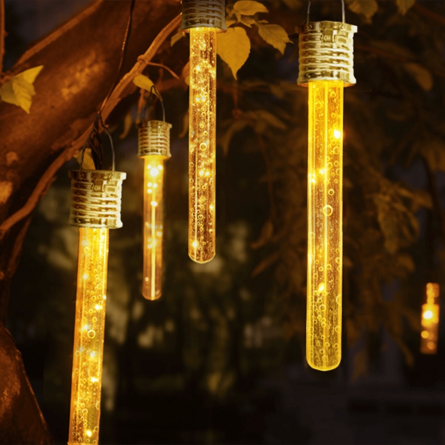 Aigostar - LED Päikesepaneeliga valgusti LED/0,006W/1,2V kroom 2700K IP44 40 mAh