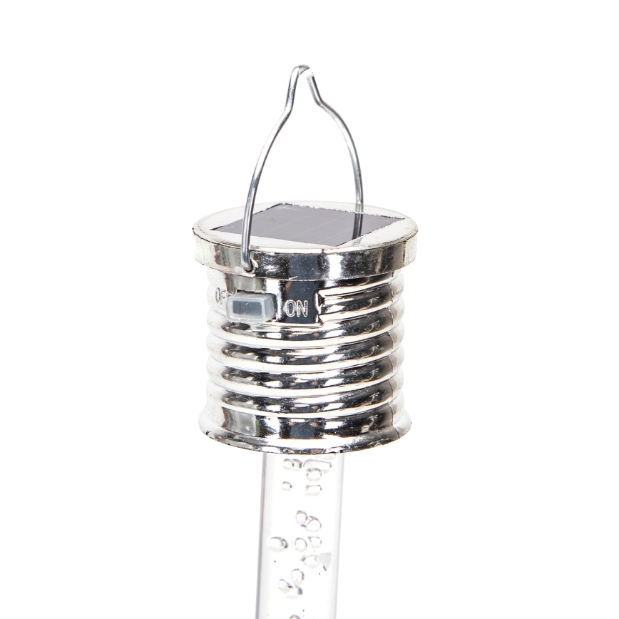 Aigostar - LED Päikesepaneeliga valgusti LED/0,006W/1,2V kroom 2700K IP44 40 mAh