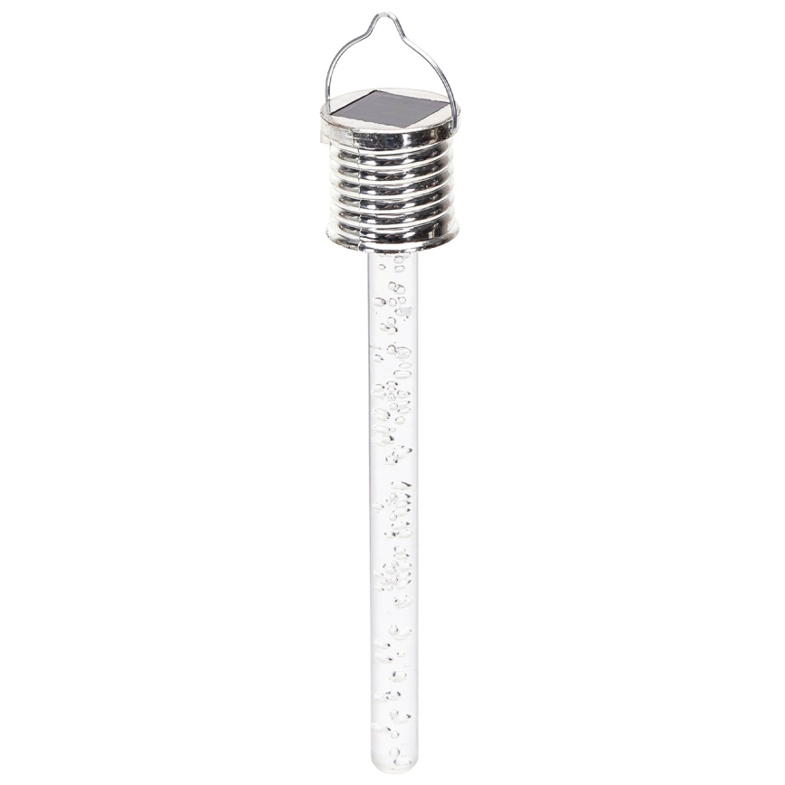 Aigostar - LED Päikesepaneeliga valgusti LED/0,006W/1,2V kroom 40 mAh 6500K IP44
