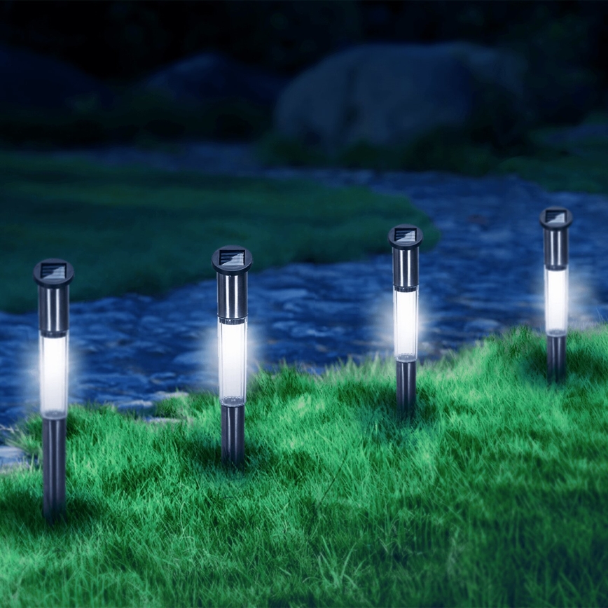 Aigostar - LED Päikesepaneeliga valgusti LED/0,012W/1,2V 100 mAh 6500K IP44 55 cm