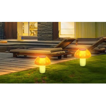 Aigostar - LED Päikesepaneeliga valgusti LED/0,024W/1,2V 200 mAh 2700K IP44 kivipuravik
