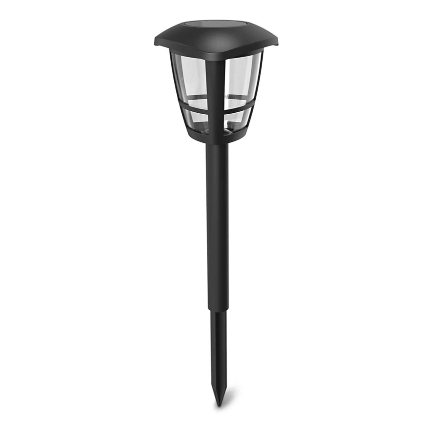 Aigostar - LED Päikesepaneeliga valgusti LED/0,06W/2V 100 mAh 33,8 cm 6500K IP44 must