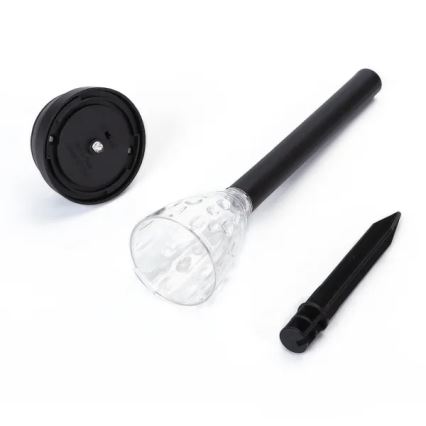 Aigostar - LED Päikesepaneeliga valgusti LED/0,06W/2V 33,5 cm 6500K IP44 100 mAh must